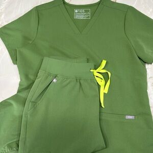 Figs scrub set, Fern green